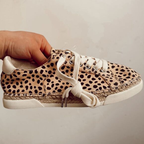 NWOT Dolce Vita Leopard Canvas Morris Shoes Espadrilles - Picture 3 of 8